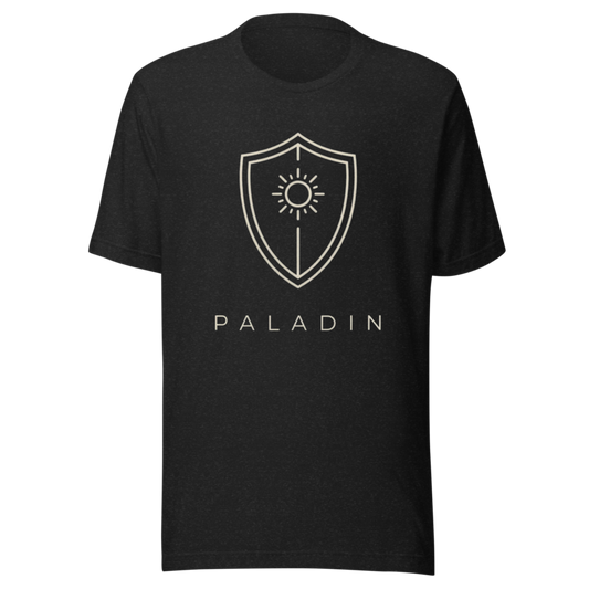 Paladin | TTRPG Class Icon Tee - Black Heather