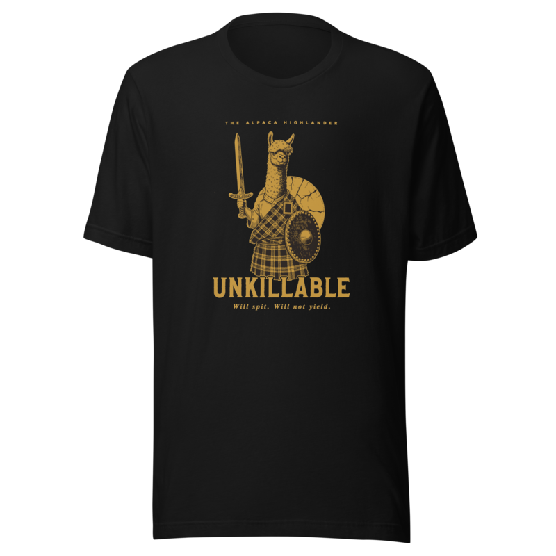 Alpaca Highlander | Unkillable Warrior Tee