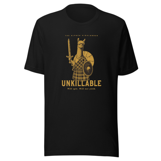 Alpaca Highlander | Unkillable Warrior Tee - Black