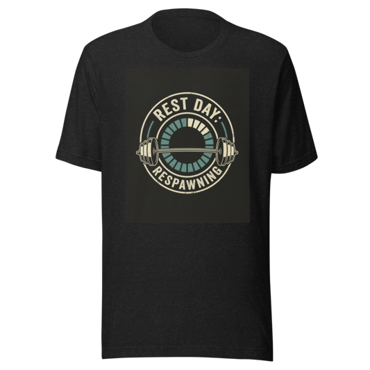 Rest Day: Respawning | Gamer Fitness Tee