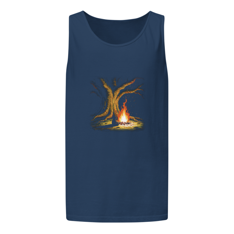Fire Under the Great Tree | Retro Fantasy Tank - True Navy