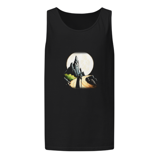 The Wandering Wizard | Retro Fantasy Tank - Black