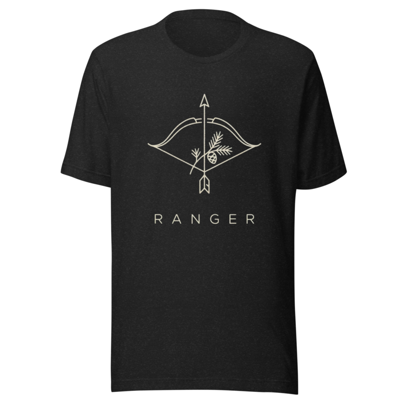 Ranger | TTRPG Class Icon Tee - Black Heather