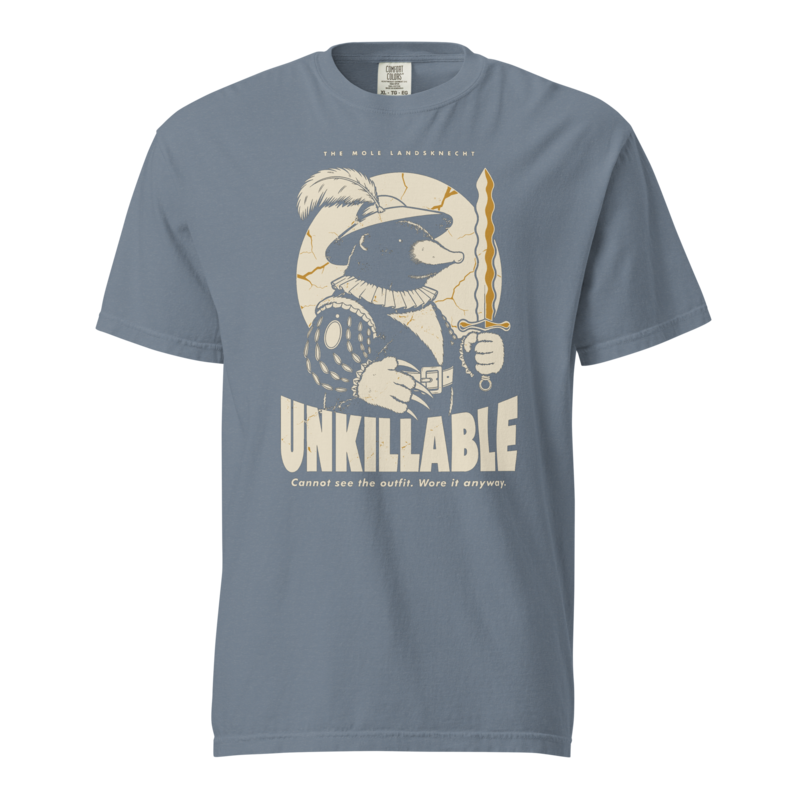 Mole Landsknecht | Unkillable Warrior Tee - Blue Jean