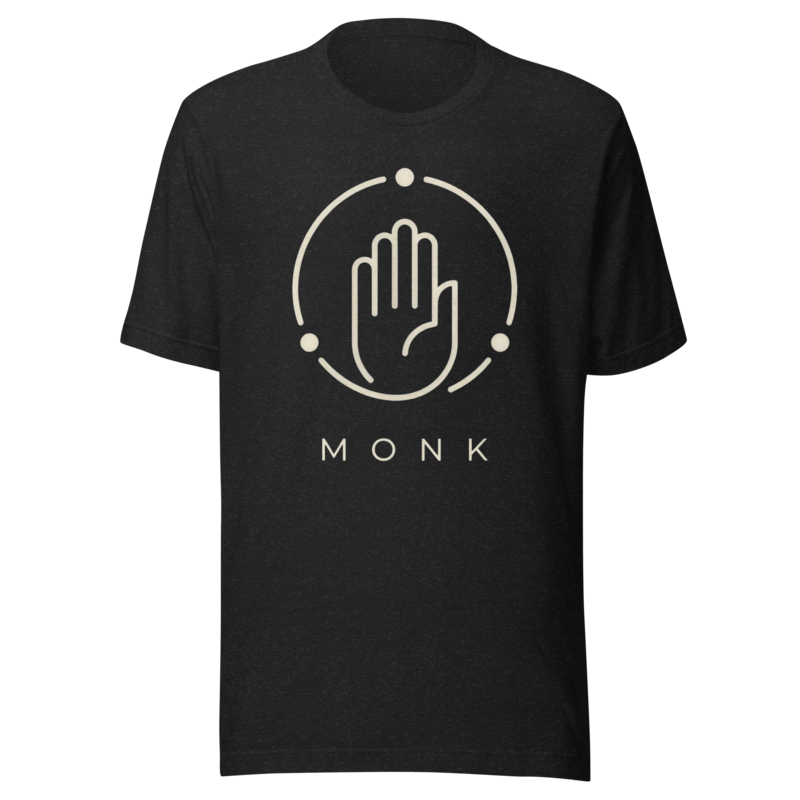 Monk | TTRPG Class Icon Tee - Black Heather