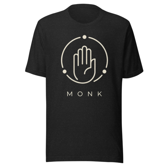 Monk | TTRPG Class Icon Tee - Black Heather