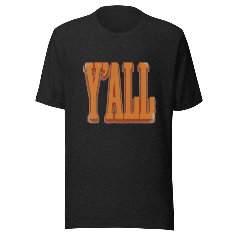 Y'all | Texas Slang Tee - Black Heather