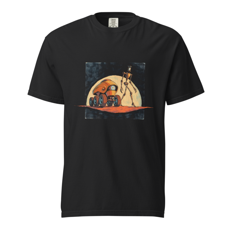 Two Droids, One Desert | Retro Space Opera Tee - Black