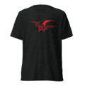 The Red Dragon Shirt - Charcoal-Black Triblend