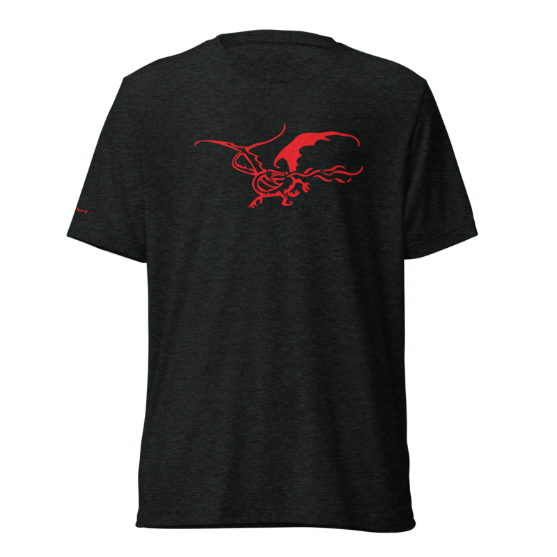 The Red Dragon Shirt - Charcoal-Black Triblend