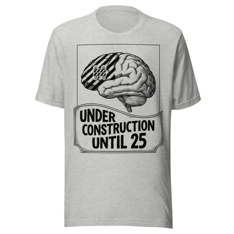 Under Construction Until 25 | Brain Science Tee - Athletic Heather