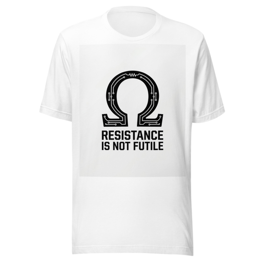 Resistance Is Not Futile: Ω | Electrical Engineering Tee