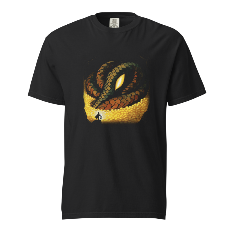 Where the Gold Sleeps | Retro Fantasy Tee - Black