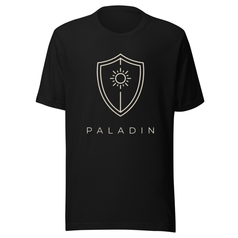 Paladin | TTRPG Class Icon Tee - Black