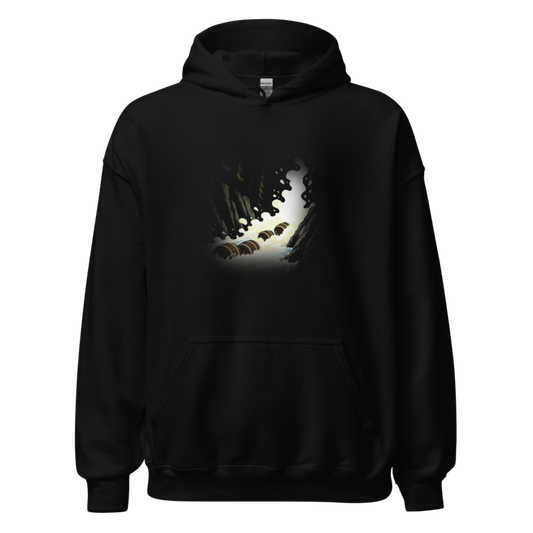 Downriver | Retro Fantasy Hoodie - Black