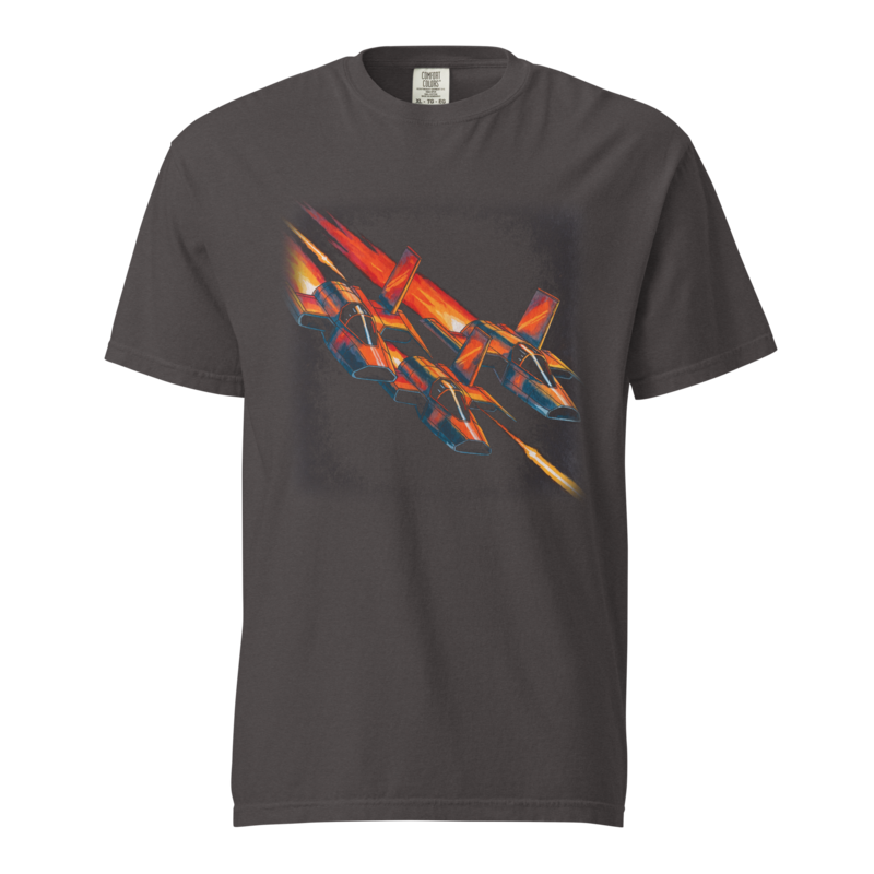 Down the Trench | Retro Space Opera Tee - Graphite