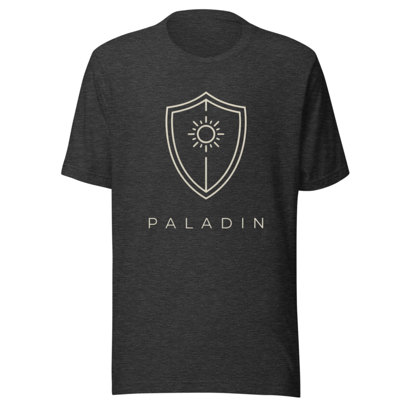 Paladin | TTRPG Class Icon Tee - Dark Grey Heather