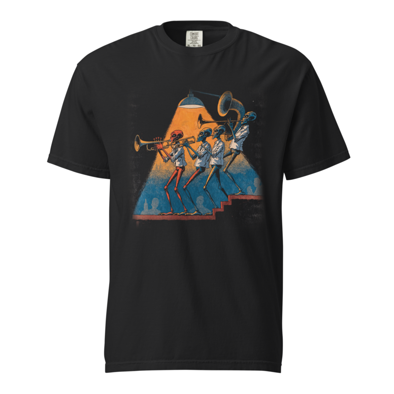 Last Call at the Spaceport | Retro Space Opera Tee - Black