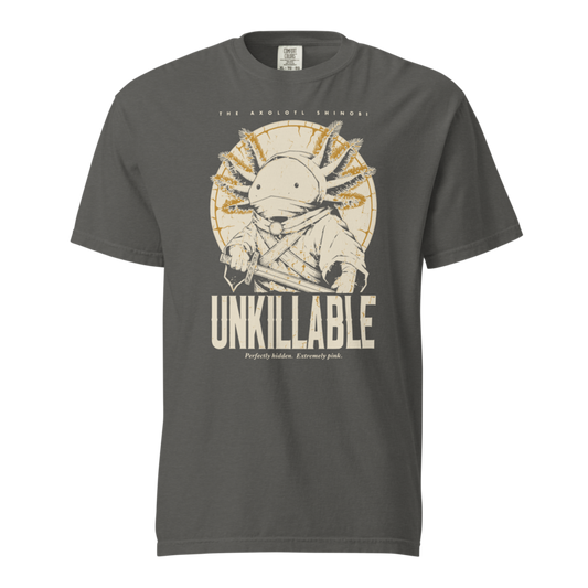 Axolotl Shinobi | Unkillable Warrior Tee - Pepper