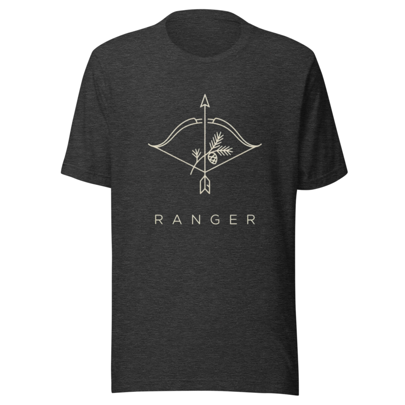 Ranger | TTRPG Class Icon Tee - Dark Grey Heather