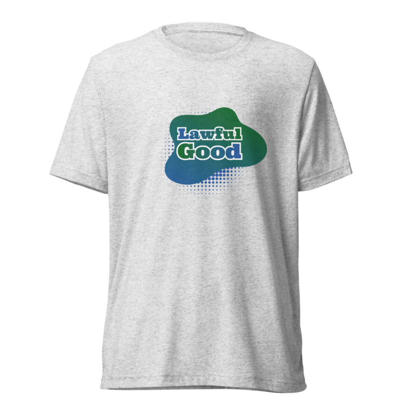 Lawful Good Shirt - White Fleck Triblend