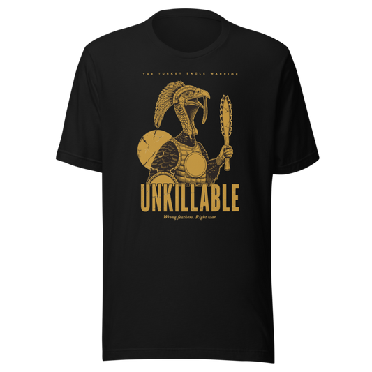 Turkey Eagle Warrior | Unkillable Warrior Tee - Black