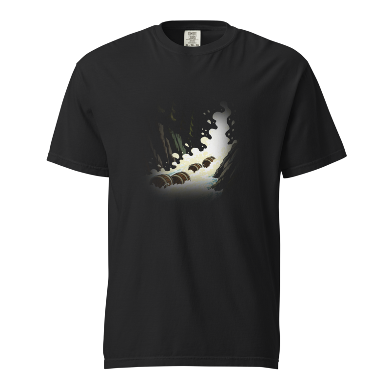 Downriver | Retro Fantasy Tee - Black