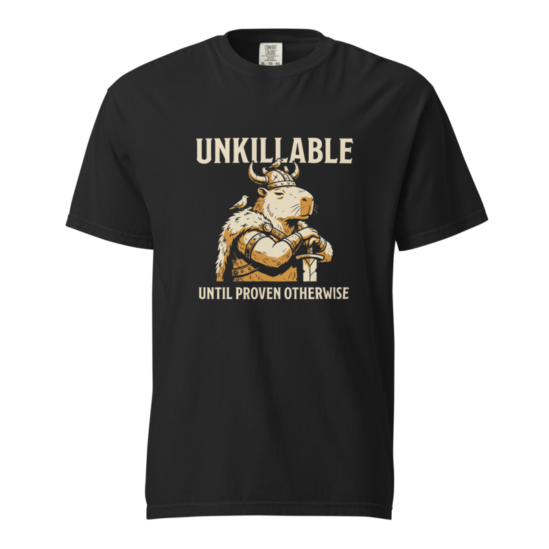 Unkillable Until Proven Otherwise tee, Black
