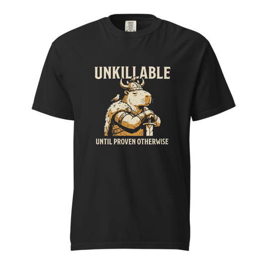 Unkillable Until Proven Otherwise tee, Black