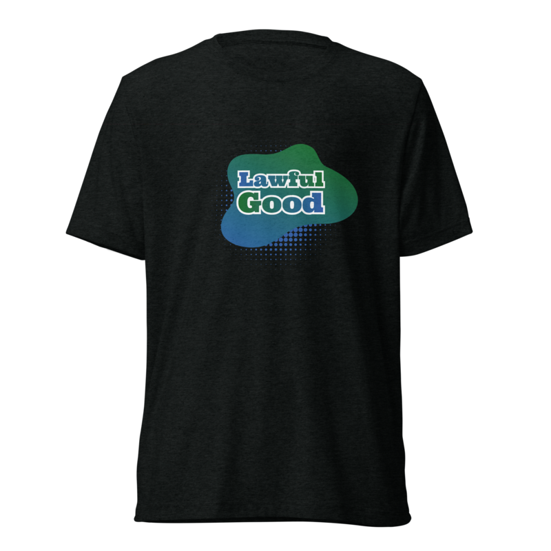 Lawful Good Shirt - Solid Black Triblend