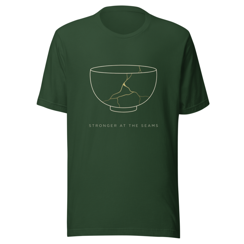 Kintsugi: Stronger at the Seams | Japanese Art Tee - Forest