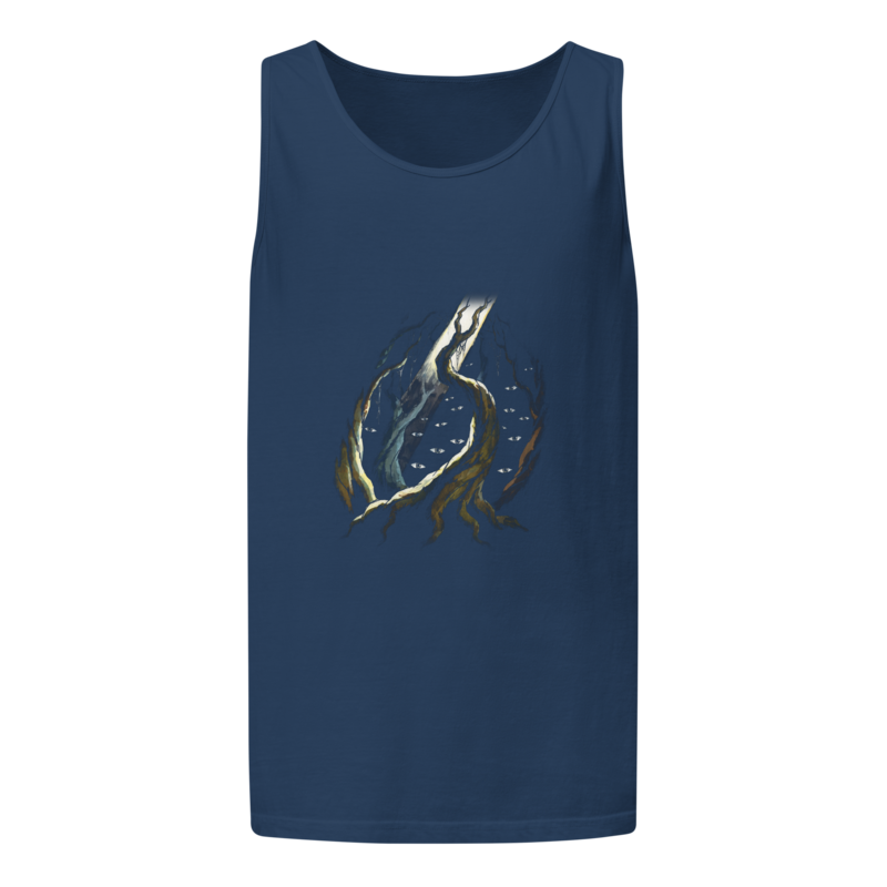 The Web Wood | Retro Fantasy Tank - True Navy