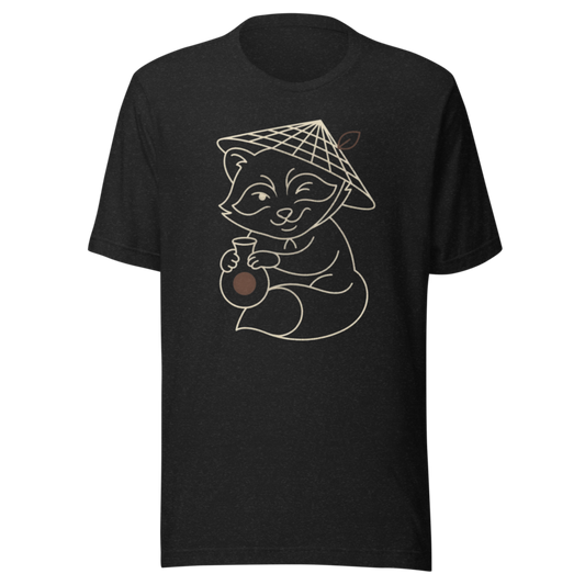 Tanuki | Japanese Folklore Tee - Black Heather