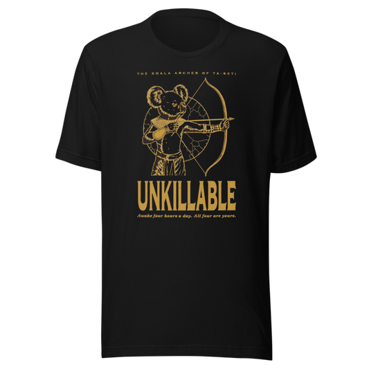 Koala Archer | Unkillable Warrior Tee - Black