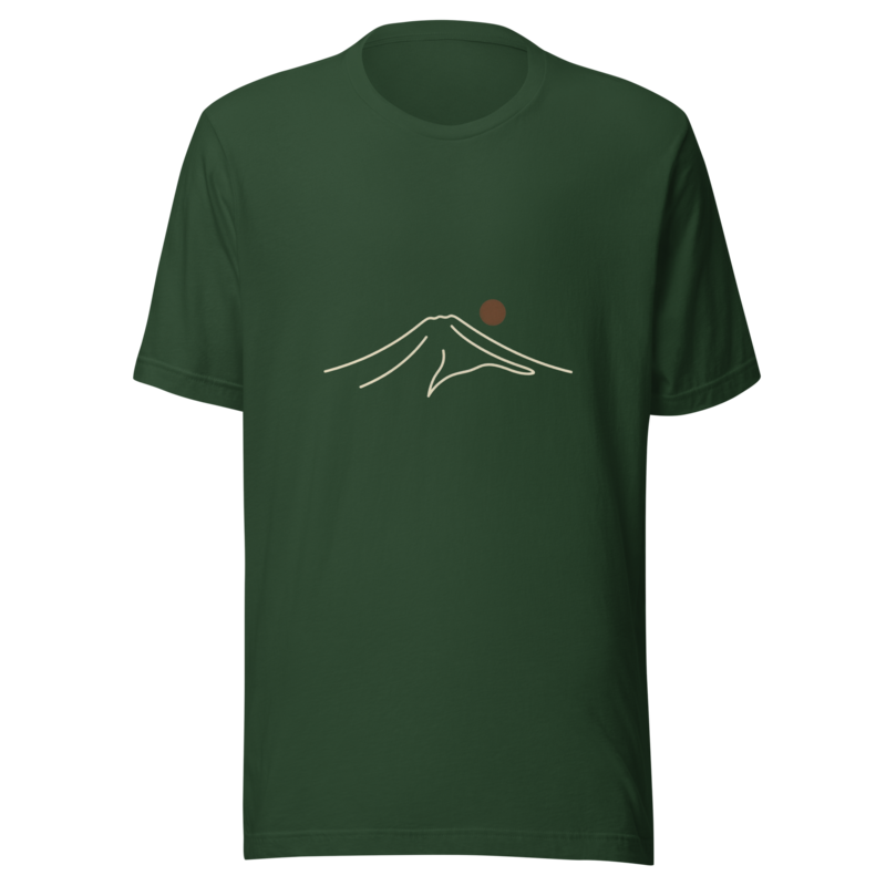 Fuji Minimal | Japanese Minimalist Tee - Forest