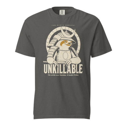Sloth Samurai | Unkillable Warrior Tee - Pepper