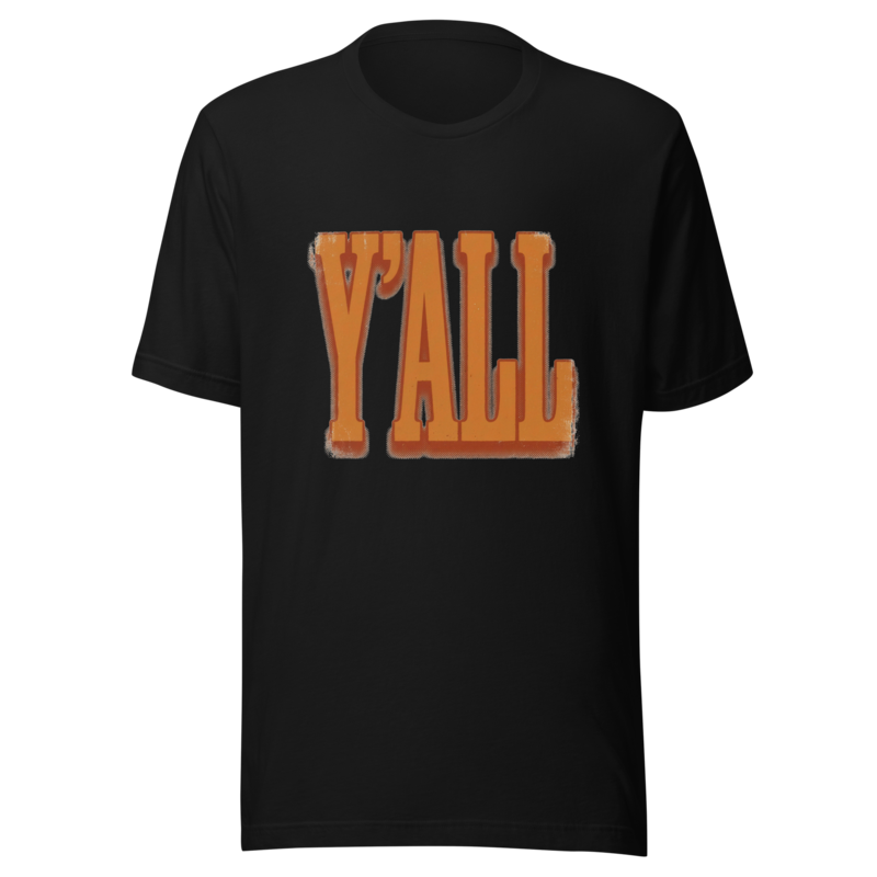 Y'all | Texas Slang Tee - Black