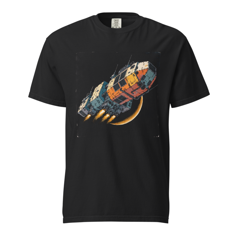 Fastest Junk in the Sector | Retro Space Opera Tee - Black