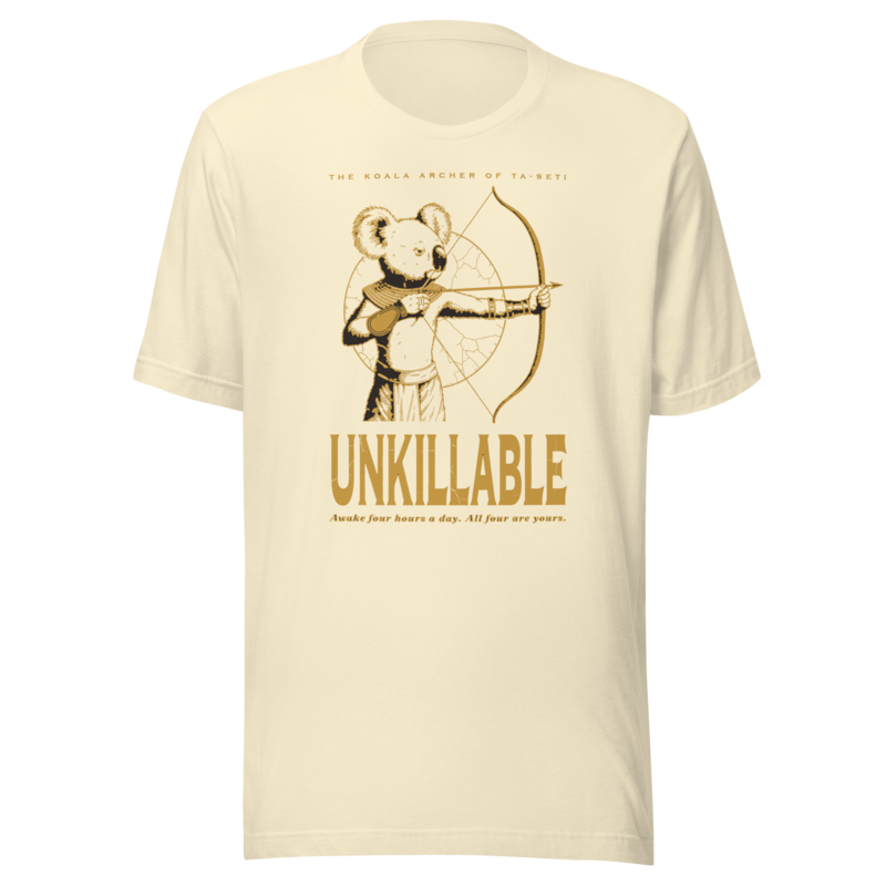 Koala Archer | Unkillable Warrior Tee - Natural