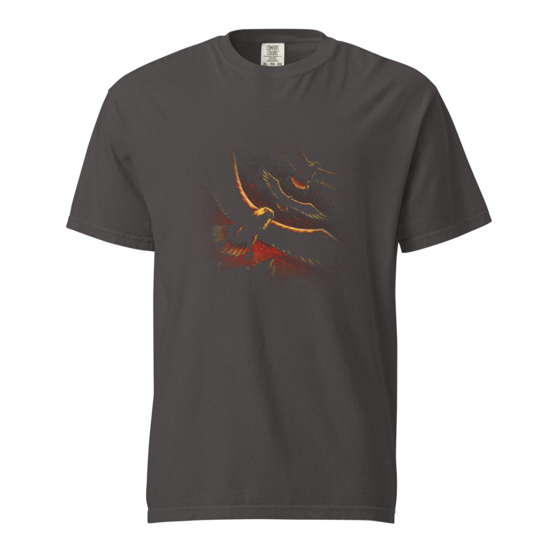 Over the Crags | Retro Fantasy Tee - Graphite