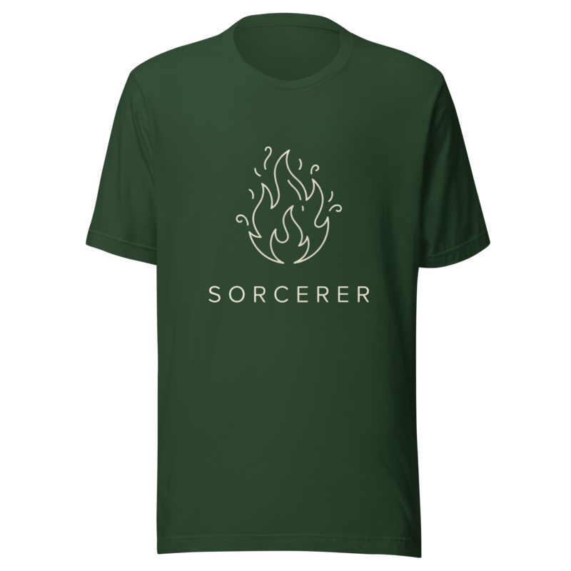 Sorcerer | TTRPG Class Icon Tee - Forest