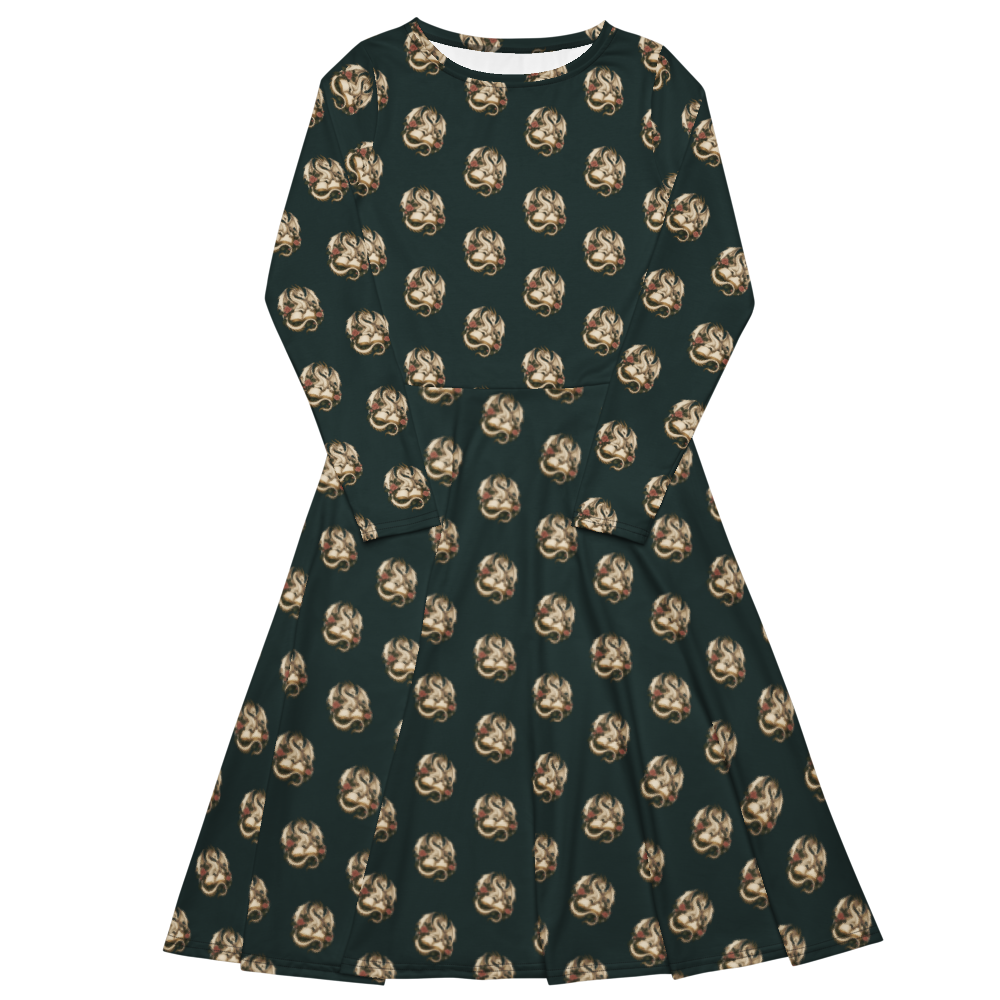 Dragonbound | Romantasy Dress — Midi with Pockets — supplier mockup