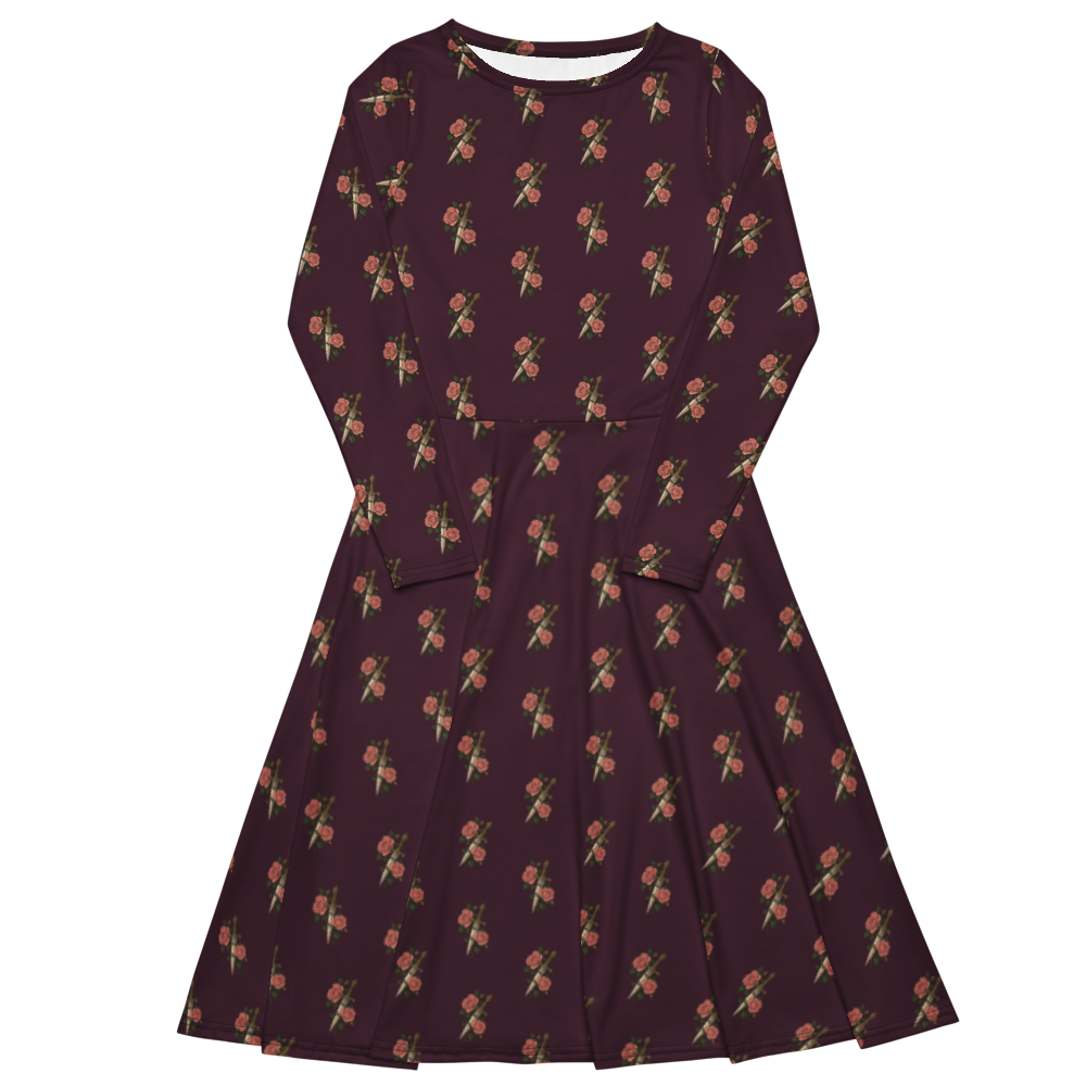 Thorns & Devotion | Romantasy Dress — Midi with Pockets — supplier mockup