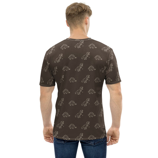 Inevitable Betrayal all-over-print tee, brown, back
