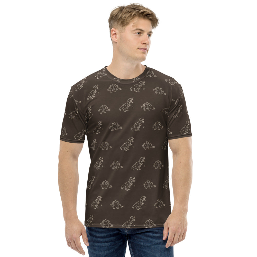 Inevitable Betrayal all-over-print tee, brown, front