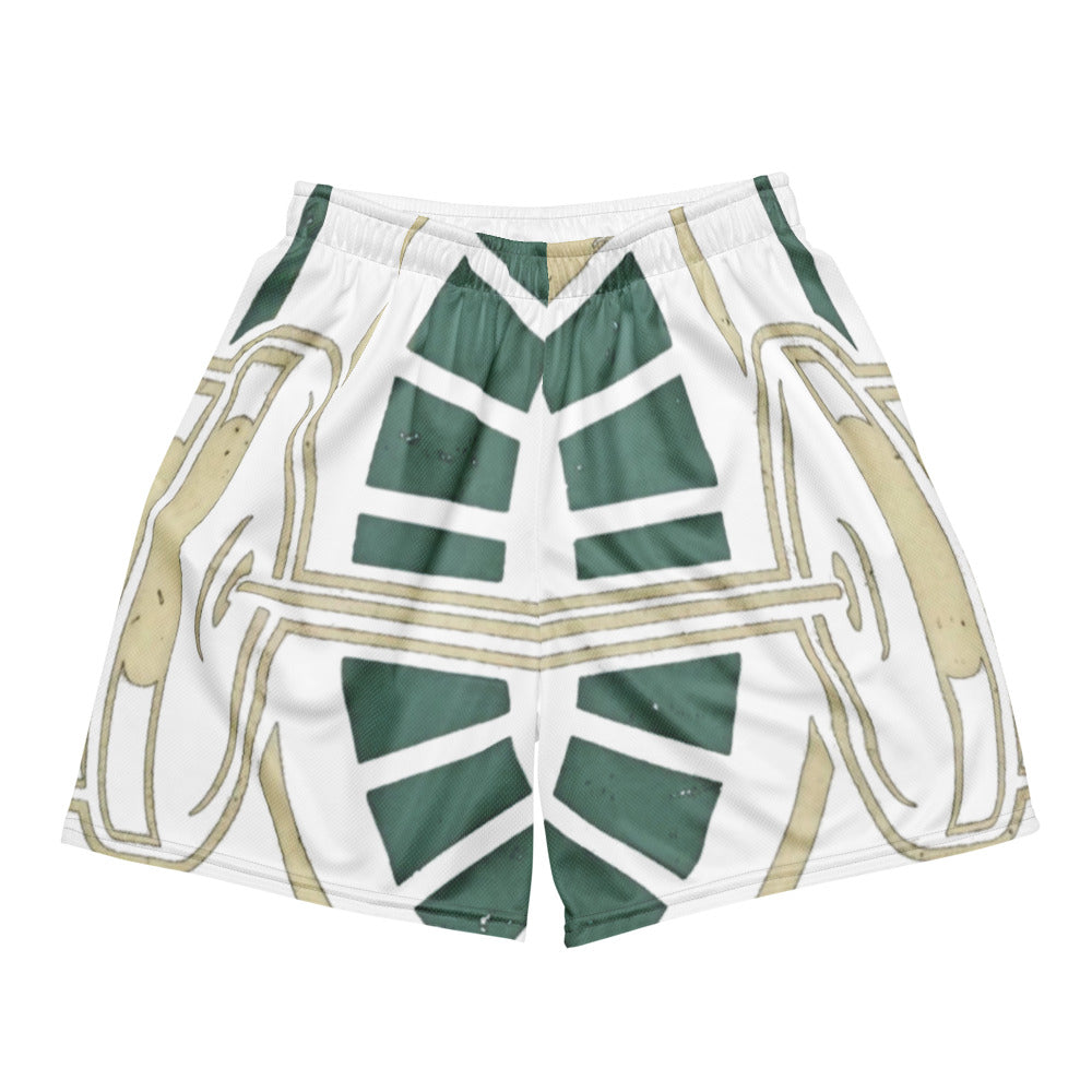 Rest Day: Respawning | Mesh Gym Shorts White flat lay