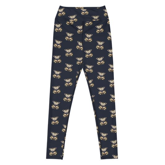 Midnight Marginalia | Bookish Yoga Leggings — Yoga Leggings — supplier mockup