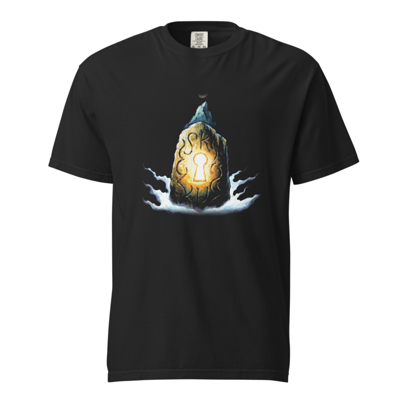 Moon Runes | Retro Fantasy Tee - Black