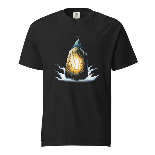 Moon Runes | Retro Fantasy Tee - Black