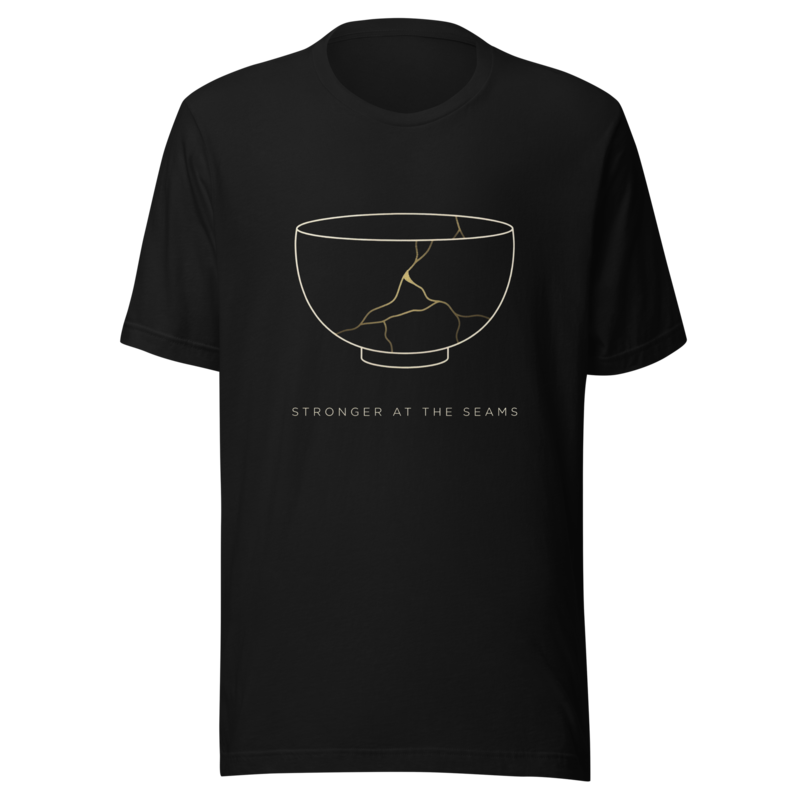 Kintsugi: Stronger at the Seams | Japanese Art Tee - Black